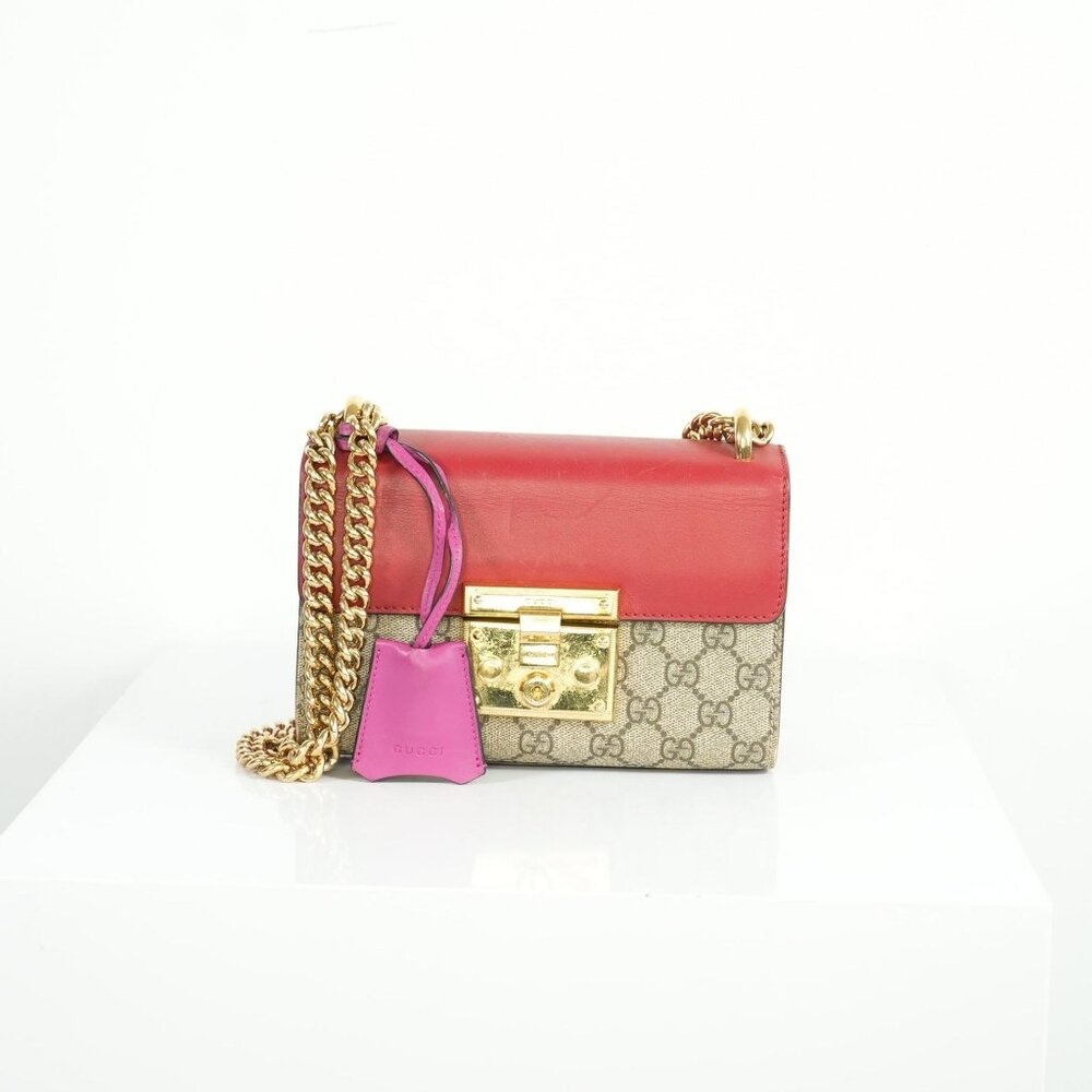 Gucci Small Padlock GG Supreme Canvas Shoulder Bag